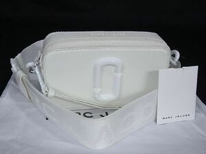 1円 ■新品■未使用■ MARC JACOBS マークジェイコブス スナップショット レザー クロスボディ ショルダーバッグ ホワイト系 BE4295