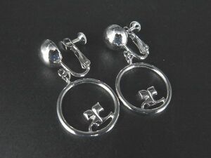 ■新品■未使用■ courreges クレージュ ネジバネ式 イヤリング アクセサリー レディース シルバー系 DD5926