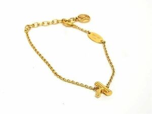 1 jpy # beautiful goods # LOUIS VUITTON Louis Vuitton M67182 LV&ME Y initial bracele accessory lady's gold group EA2078