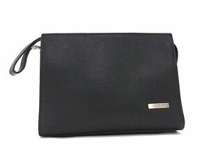 1円 ■美品■ BALLY バリー レザー セカンドバッグ クラッチ メンズ ブラック系 BJ1913