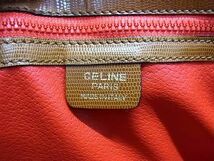 1円 ■美品■ CELINE セリーヌ ヴィンテージ サークルロゴ レザー ショルダーバッグ クロスボディ 斜め掛け レディース ブラウン系 AZ0534_画像6