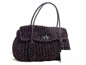 1 jpy # new goods # unused # ANTEPRIMA Anteprima PVC wire × ribbon tote bag handbag lady's wine red series AR1268