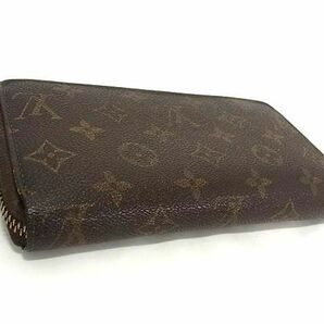 1円 LOUIS VUITTON ルイヴィトン M60017 モノグラム ジッピーウォレット ラウンドファスナー 長財布 ブラウン系 BI1602の画像2