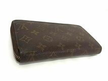 1円 LOUIS VUITTON ルイヴィトン M60017 モノグラム ジッピーウォレット ラウンドファスナー 長財布 ブラウン系 BI1602_画像2