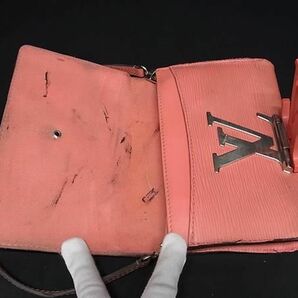 1円 LOUIS VUITTON ルイヴィトン M41105 エピ ポシェット ルイーズPM ショルダー 二つ折り 長財布 ウォレット レディース コライユ BG7774の画像4