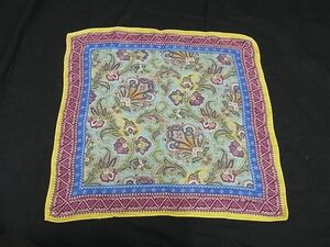 1円 ■新品■未使用■ ETRO エトロ ペイズリー柄 ハンカチーフ ポケットチーフ スカーフ レディース メンズ マルチカラー AV7959