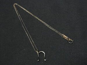 1円 TIFFANY＆Co ティファニー エルサペレッティ レター n SV925 ネックレス ペンダント アクセサリー レディース シルバー系 FA2836