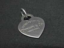 1円 TIFFANY＆Co ティファニー リターントゥティファニー ハートタグ SV925 ネックレストップ ペンダントトップ シルバー系 FA1919_画像1