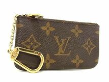 1円 ■極美品■ LOUIS VUITTON ルイヴィトン M62650 モノグラム ポシェット クレ コインパース コインケース 小銭入れ ブラウン系 AY0845_画像1