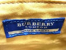 1円 BURBERRY バーバリーブルーレーベル キャンバス×レザー チェック柄 ハンドバッグ ショルダー レディース ブラウン系 BJ1934_画像6