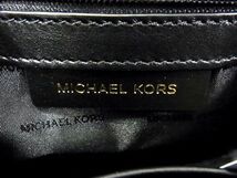 1円 ■新品■未使用■ MICHAEL KORS マイケルコース レザー 2WAY ハンドバッグ ショルダーバッグ 斜め掛けかばん ブラック系 BB5798キZ_画像10