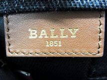 1円 ■新品■未使用■ BALLY バリー キャンバス×レザー ハンドバッグ トートバッグ レディース ダークネイビー系 AM5738_画像9