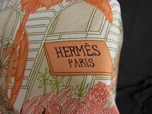 1円 ■極美品■ HERMES エルメス FAVBOVRG TROPICAL【フォーブル トロピカル】カレ90 シルク100％ スカーフ ストール オレンジ系 BK0581_画像6