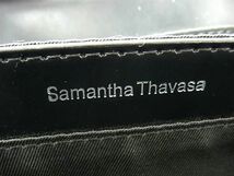 1円 ■極美品■ Samantha Thavasa サマンサタバサ レザー 巾着型 リュックサック バックパック レディース ブラック系 BK0669_画像6