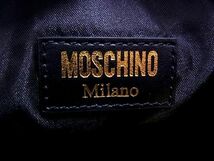 1円 ■新品■未使用■ MOSCHINO モスキーノ レザー チェーン クロスボディ ショルダーバッグ 斜め掛け レディース ブラック系 AL8451_画像10