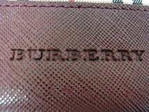 1円 ■新品同様■ BURBERRY バーバリー ノバチェック キャンバス×レザー ハンドバッグ ショルダー 肩掛け ベージュ系×ボルドー系 AR7484_画像9