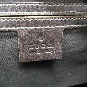 1円 ■美品■ GUCCI グッチ 233268 525040 GG柄 PVC×レザー クロスボディ ショルダーバッグ 斜め掛けかばん ブラウン系 FC0172の画像6