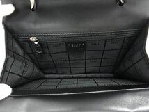 1円 ■極美品■ CELINE セリーヌ ガンチーニ金具 ナイロン×レザー Wフラップ ワハンドル ハンドバッグ レディース ブラック系 FC0405_画像5