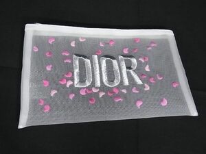 ■美品■ DIOR ディオール ポーチ メイクポーチ コスメポーチ 小物入れ レディース ホワイト系 DD0999