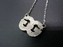 ■美品■ GIVENCHY ジバンシィ ロゴモチーフ ネックレス ペンダント アクセサリー レディース メンズ シルバー系 DE1548_画像4