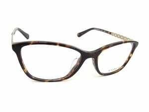 1円 ■新品同様■ COACH コーチ べっ甲調 サングラス メガネ 眼鏡 メンズ レディース ダークブラウン系 BF6683
