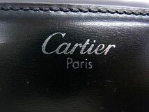 1円 Cartier カルティエ パシャ レザー クラッチバッグ セカンドバッグ メンズ レディース ブラック系 BJ1201_画像6