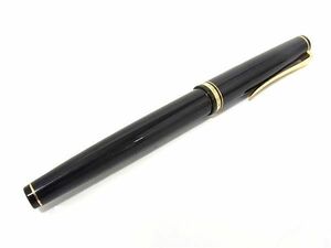 1円 ■美品■ PILOT パイロット エラボー ペン先 14K 585 14金 万年筆 筆記用具 文房具 ステーショナリー ブラック系×ゴールド系 AV9511