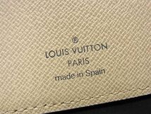 1円 ■美品■ LOUIS VUITTON ルイヴィトン N60013 ダミエ アズール ポルトフォイユ コアラ 三つ折り 財布 ウォレット アイボリー系 AX4314_画像8