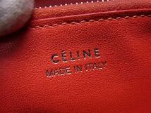 1円 CELINE セリーヌ ラージフラップ マルチファンクション レザー 二つ折り 長財布 ウォレット レディース ベージュ系 FA2980_画像6