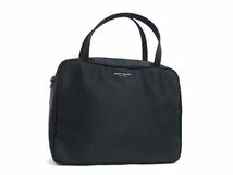 1円 ■極美品■ kate spade ケイトスペード ナイロンキャンバス ハンドバッグ トートバッグ レディース ブラック系 BJ1207_画像1