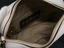 1円 ■新品■未使用■ FURLA フルラ レザー クロスボディ ショルダーバッグ レディース ホワイト系 FA1512_画像5