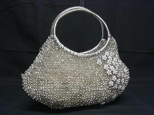 1 jpy # beautiful goods # ANTEPRIMA Anteprima wire bag PVC wire biju- flower flower tote bag handbag silver group BK0159