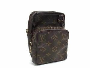 1円 LOUIS VUITTON ルイヴィトン M45238 モノグラム ミニアマゾン クロスボディ ショルダーバッグ レディース ブラウン系 AW3660