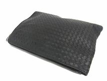 1円 BOTTEGA VENETA ボッテガヴェネタ イントレチャート レザー クラッチバッグ セカンドバッグ メンズ ブラウン系 BJ1030_画像2