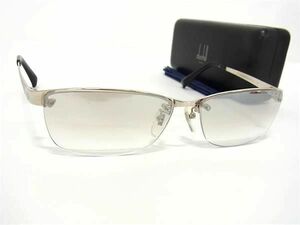 1円 ■美品■ dunhill ダンヒル サングラス メガネ 眼鏡 レディース メンズ シルバー系 AY0717