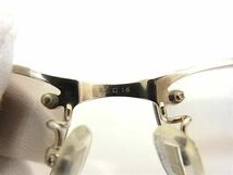 1円 ■美品■ dunhill ダンヒル サングラス メガネ 眼鏡 レディース メンズ シルバー系 AY0717_画像4