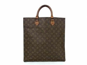 1円 LOUIS VUITTON ルイヴィトン M51140 モノグラム サックプラ ハンドバッグ トート レディース メンズ ブラウン系 BJ1042