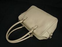 1円 ■美品■ ANYA HINDMARCH アニヤハインドマーチ レザー タッセル 2WAY ショルダー ハンドバッグ レディース アイボリー系 BF6747_画像3