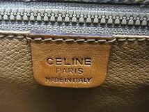 1円 ■美品■ CELINE セリーヌ マカダム柄 PVC×レザー クロスボディ ショルダーバッグ 斜め掛け 肩掛け レディース ブラウン系 AW3530_画像6