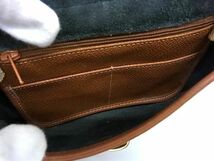 1円 ■美品■ DOONEY&BOURKE ドゥーニーアンドバーク レザー クロスボディ ショルダーバッグ 斜め掛け 肩掛け ネイビー系 BJ1694_画像5