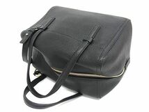 1円 ■極美品■ Salvatore Ferragamo フェラガモ EE-21 F565 レザー クロスボディ 2WAY ハンドバッグ ショルダー ブラック系 BK0395_画像3