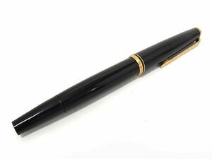 1円 MONT BLANC モンブラン ペン先 14K 585 14金 万年筆 筆記用具 文房具 ステーショナリー ブラック系×ゴールド系 AV9228