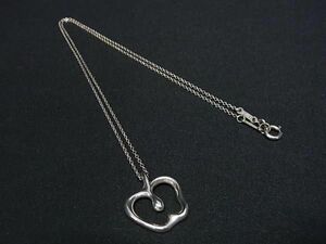 1円 ■美品■ TIFFANY＆Co ティファニー エルサペレッティ アップル SV925 ネックレス アクセサリー レディース シルバー系 AV8395