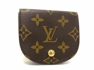 1円 ■極美品■ LOUIS VUITTON ルイヴィトン M61970 モノグラム ポルトモネ グゼ コインケース コインパース 小銭入れ ブラウン系 FA2238