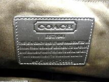 1円 ■美品■ COACH コーチ 70253 オプアート レザー 2WAY ハンドバッグ ショルダー 肩掛けかばん メンズ ブラウン系 AW3906_画像6