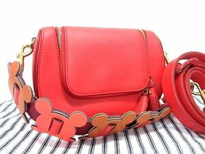 1円 ■極美品■ ANYA HINDMARCH アニヤハインドマーチ レザー タッセル 2WAY ハンドバッグ ショルダー 肩掛け 斜め掛け レッド系 FC1612