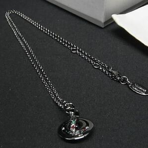 1円 ■新品■未使用■ Vivienne Westwood ヴィヴィアンウエストウッド オーブ カラーストーン ネックレス アクセサリー シルバー系 FC1804の画像1