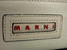 1円 ■美品■ MARNI マルニ レザー 2WAY クロスボディ ハンドバッグ ショルダーバッグ 斜め掛けかばん レディース アイボリー系 FC0414_画像6