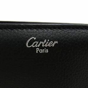 1円 ■極美品■ Cartier カルティエ パシャ レザー 鍵付き ビジネスバッグ ブリーフケース 書類かばん メンズ ブラック系 FC0217の画像6