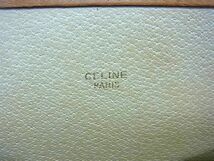 1円 ■美品■ CELINE セリーヌ ヴィンテージ マカダム柄 PVC×レザー クラッチバッグ セカンドバッグ ブラウン系 AZ0007_画像6